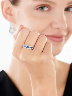 Pierścionek srebrny z cyrkoniami