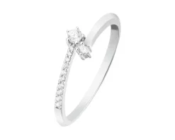 Pierścionek srebrny z cyrkoniami
