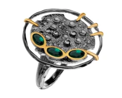 Pierścionek srebrny z cyrkoniami