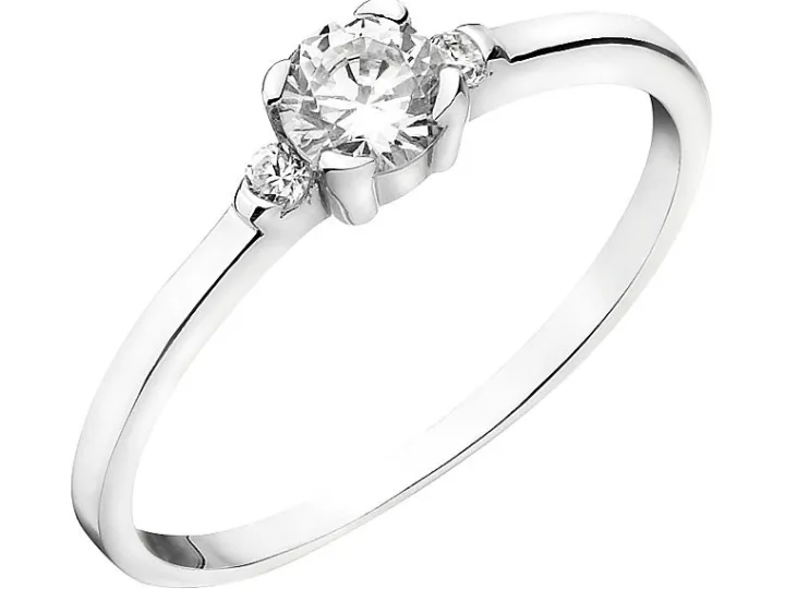 Pierścionek srebrny z cyrkoniami