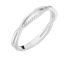 Pierścionek srebrny z cyrkoniami