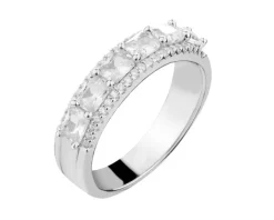 Pierścionek srebrny z cyrkoniami