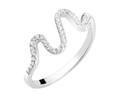 Pierścionek srebrny z cyrkoniami