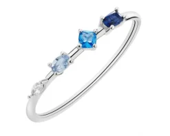 Pierścionek srebrny z cyrkoniami