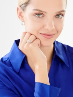 Pierścionek  srebrny z cyrkoniami