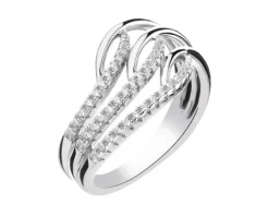 Pierścionek srebrny z cyrkoniami