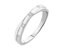 Pierścionek srebrny z cyrkoniami