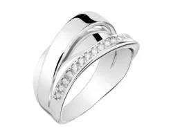 Pierścionek srebrny z cyrkoniami
