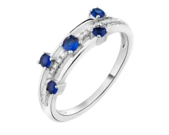 Pierścionek srebrny z cyrkoniami