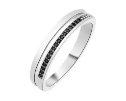 Pierścionek srebrny z cyrkoniami