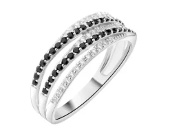 Pierścionek srebrny z cyrkoniami