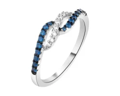 Pierścionek srebrny z cyrkoniami