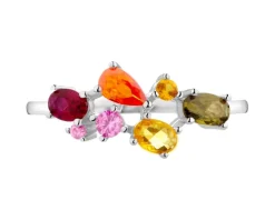 Pierścionek srebrny z cyrkoniami