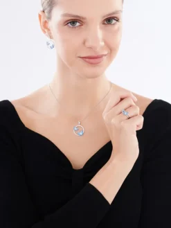 Pierścionek srebrny z cyrkoniami - motyle