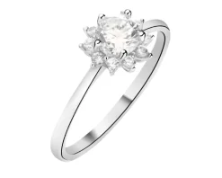 Pierścionek srebrny z cyrkoniami