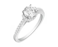 Pierścionek srebrny z cyrkoniami