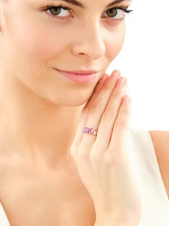 Pierścionek srebrny z cyrkoniami