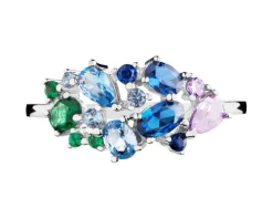 Pierścionek srebrny z cyrkoniami