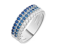 Pierścionek srebrny z cyrkoniami