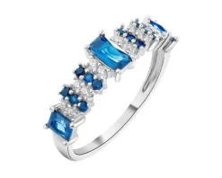 Pierścionek srebrny z cyrkoniami