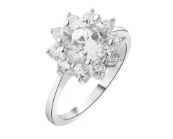 Pierścionek srebrny z cyrkoniami