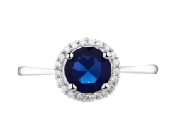 Pierścionek srebrny z cyrkoniami