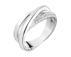 Pierścionek srebrny z cyrkoniami