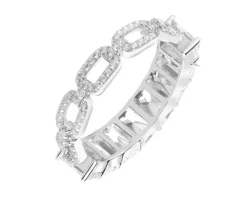 Pierścionek srebrny z cyrkoniami