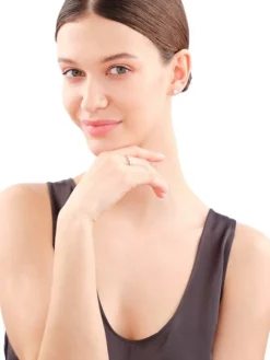 Pierścionek srebrny z opalem i cyrkoniami