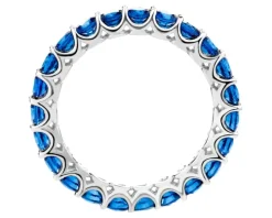 Pierścionek srebrny ze spinelem - Eternity