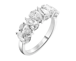 Pierścionek z białego złota z diamentami - 1,72 ct - próba 750