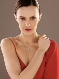 Pierścionek z białego złota z diamentami - SI1/H - 1,50 ct - próba 750