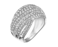 Pierścionek z białego złota z diamentami - 2,13 ct - próba 585