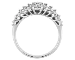 Pierścionek z białego złota z diamentami - 1,25 ct - próba 585