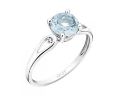 Pierścionek z białego złota z brylantami laboratoryjnymi - 1,27 ct - próba 750