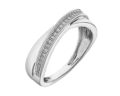 Pierścionek z białego złota z brylantami - 1,00 ct - próba 585