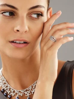 Pierścionek z białego złota z brylantami - 1,00 ct - próba 585