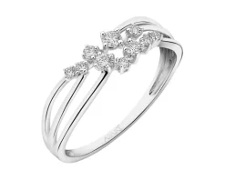 Pierścionek z białego złota z diamentami - SI1/H - 1,19 ct - próba 750