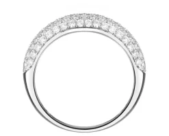 Pierścionek z białego złota z brylantami laboratoryjnymi - 1,06 ct - próba 585