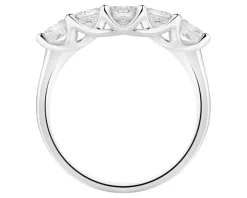 Pierścionek z białego złota z diamentami - 2,52 ct - próba 750