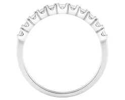 Pierścionek z białego złota z diamentami - 0,77 ct - próba 585