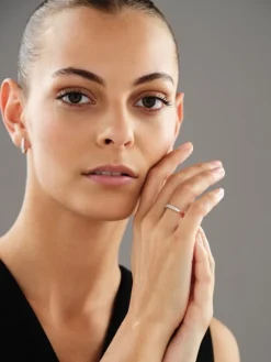 Pierścionek z różowego złota z brylantami - 0,50 ct - próba 585