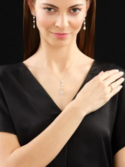 Pierścionek z żółtego złota z diamentami - SI2/H - 0,60 ct - próba 585