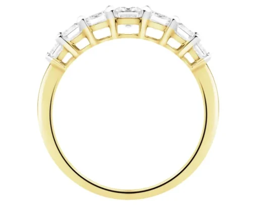 Pierścionek z żółtego złota z diamentami - 0,25 ct - próba 585