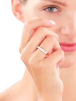 Pierścionek z żółtego złota z brylantami - 0,78 ct - próba 585