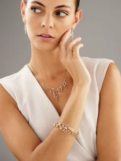 Pierścionek z żółtego złota z brylantami - 0,21 ct - próba 585