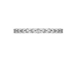 Pierścionek z żółtego złota z diamentami - 0,04 ct - próba 375