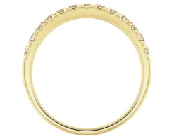 Pierścionek z żółtego złota z brylantami Champagne - 0,37 ct - próba 585