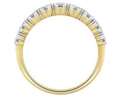 Pierścionek z żółtego złota z brylantami - 1,00 ct - próba 585