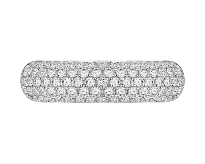 Pierścionek z żółtego złota z brylantami laboratoryjnymi - 1,06 ct - próba 585